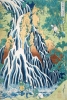 Katsushika Hokusai - Pilgrims at Kirifuri Waterfall on Mount Kurokami in Shimotsuke Province Variante 4