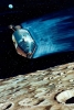 Rendered Image of Lunar Satellite Being Ejected into Lunar Orbit During the Apollo 15 Mission Variante 1