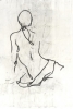 Female Sketch on Grey No. 2 Variante 1