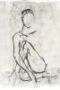 Female Sketch on Grey No. 3 Variante 1