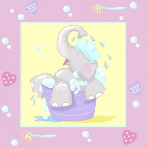 Elephant in the Bath No. 3