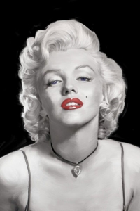 Marilyn Monroe Red Lips Portrait No. 2