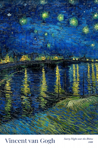 Vincent van Gogh - Starry Night Over the Rhone 