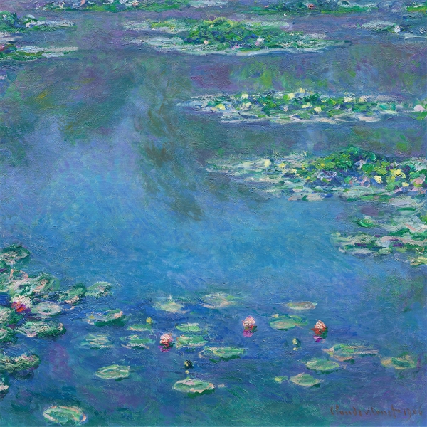 Claude Monet - Water Lilies (1906) Variante 2 | 40x40 cm | Premium-Papier