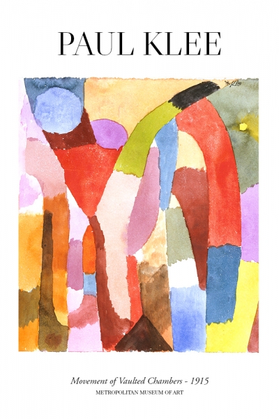 Paul Klee - Movement of Vaulted Chambers Variante 1 | 20x30 cm | Premium-Papier