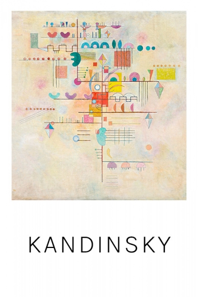 Wassily Kandinsky - Graceful Ascent Variante 1 | 60x90 cm | Premium-Papier