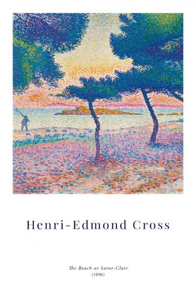 Henri-Edmond Cross - The Beach of Saint-Clair Variante 1 | 20x30 cm | Premium-Papier