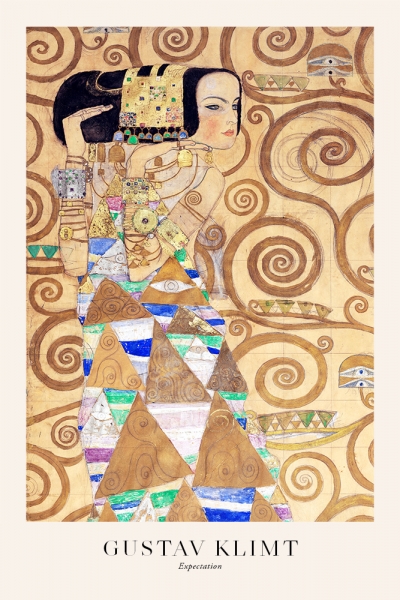 Gustav Klimt - Expectation Variante 1 | 40x60 cm | Premium-Papier