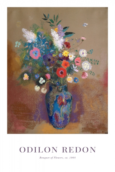 Odilon Redon - Bouquet of Flowers Variante 1 | 20x30 cm | Premium-Papier