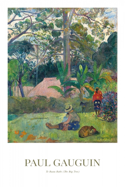 Paul Gauguin - Te Raau Rahi (The Big Tree) Variante 1 | 30x45 cm | Premium-Papier