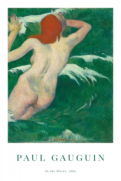 Paul Gauguin - In the Waves Variante 1 | 30x45 cm | Premium-Papier