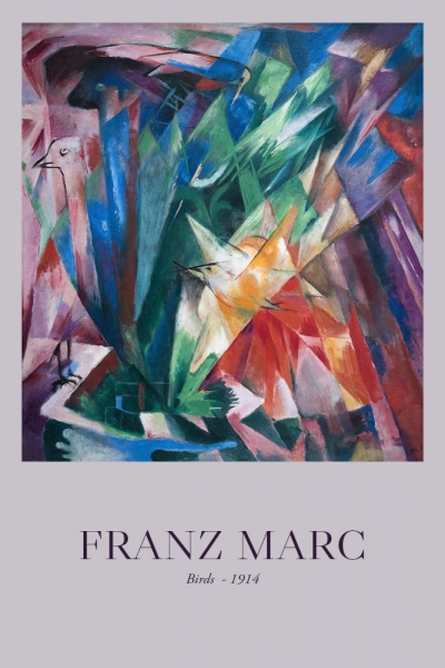 Franz Marc - Birds Variante 1 | 30x45 cm | Premium-Papier