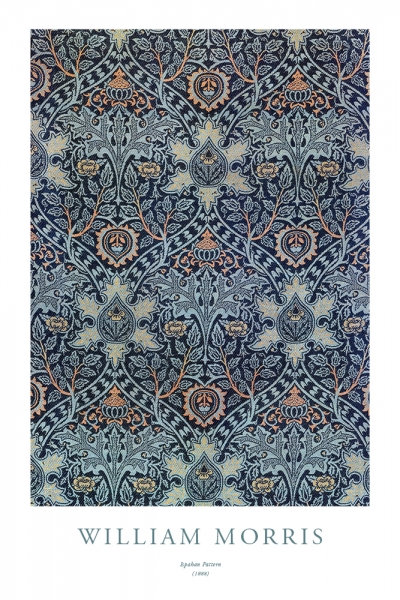 William Morris - Ispahan Pattern Variante 1 | 20x30 cm | Premium-Papier