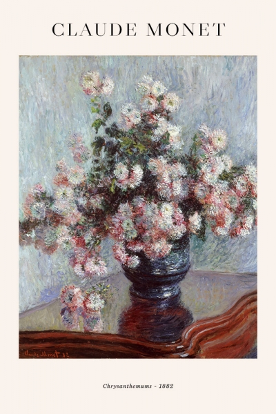 Claude Monet - Chrysanthemums Variante 1 | 20x30 cm | Premium-Papier