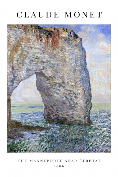 Claude Monet - The Manneporte near Étretat Variante 1 | 30x45 cm | Premium-Papier