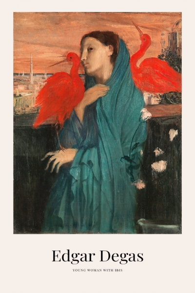 Edgar Degas - Young Woman with Ibis Variante 1 | 30x45 cm | Premium-Papier