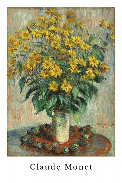 Claude Monet - Jerusalem Artichoke Flowers Variante 1 | 40x60 cm | Premium-Papier