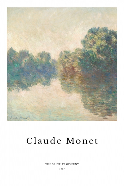 Claude Monet - The Seine at Giverny Variante 1 | 30x45 cm | Premium-Papier