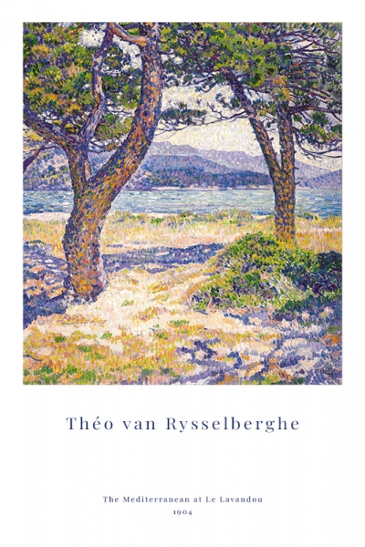Théo van Rysselberghe - The Mediterranean at Le Lavandou Variante 1 | 60x90 cm | Premium-Papier