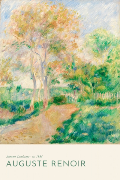 Pierre-Auguste Renoir - Autumn Landscape Variante 1 | 40x60 cm | Premium-Papier