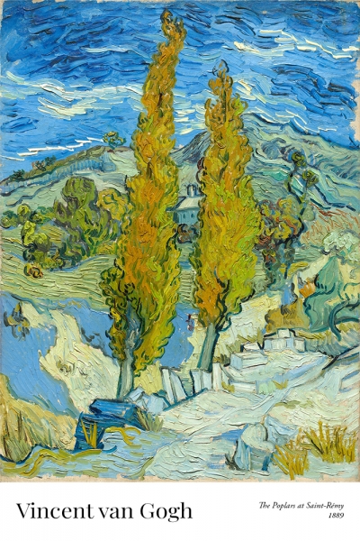 Vincent van Gogh - The Poplars at Saint-Rémy Variante 1 | 40x60 cm | Premium-Papier