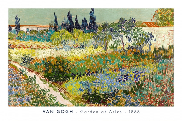 Vincent van Gogh - Garden at Arles Variante 1 | 20x30 cm | Premium-Papier