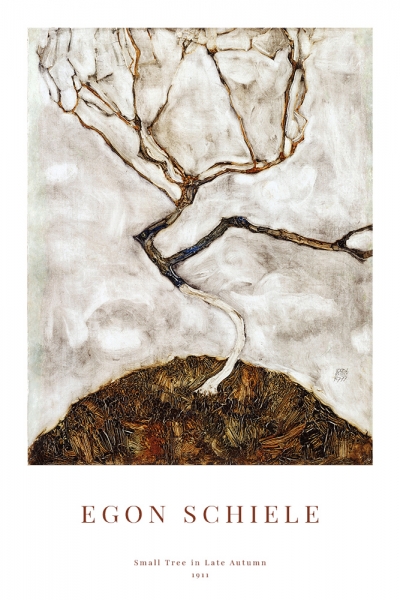 Egon Schiele - Small Tree in Late Autumn Variante 1 | 60x90 cm | Premium-Papier