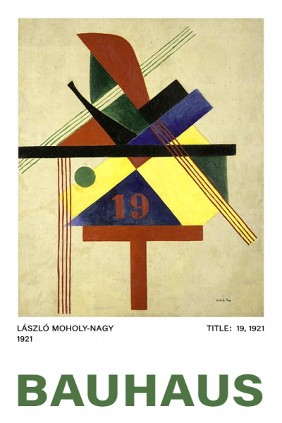 László Moholy-Nagy - 19, 1921 Variante 1 | 60x90 cm | Premium-Papier