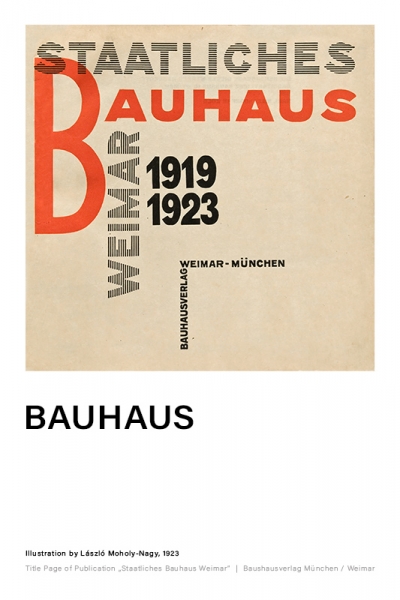 Bauhaus - Title Page Variante 1 | 30x45 cm | Premium-Papier
