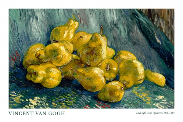 Vincent van Gogh - Still Life with Quinces Variante 1 | 13x18 cm | Premium-Papier