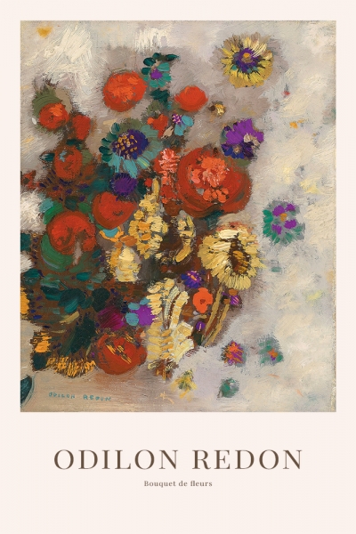 Odilon Redon - Bouquet de fleurs Variante 1 | 20x30 cm | Premium-Papier