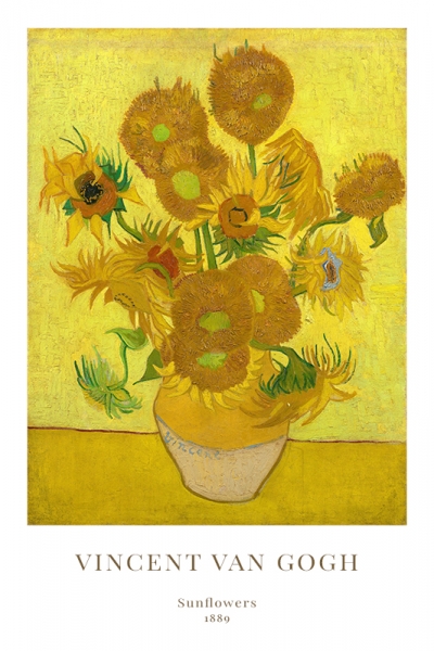 Vincent van Gogh - Sunflowers Variante 1 | 30x45 cm | Premium-Papier