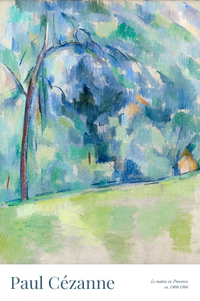 Paul Cézanne - Le matin en Provence (Morning in Provence) Variante 1 | 40x60 cm | Premium-Papier