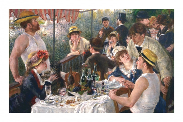 Pierre-Auguste Renoir - Luncheon of the Boating Party Variante 1 | 30x45 cm | Premium-Papier