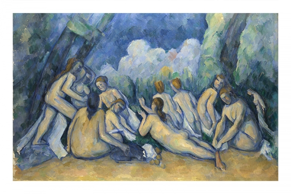 Paul Cézanne - Bathers (Les Grandes Baigneuses) Variante 1 | 30x45 cm | Premium-Papier