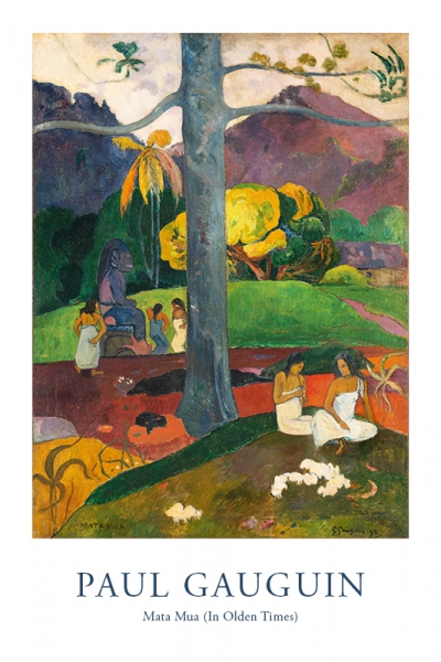 Paul Gauguin - Mata Mua Variante 1 | 60x90 cm | Premium-Papier