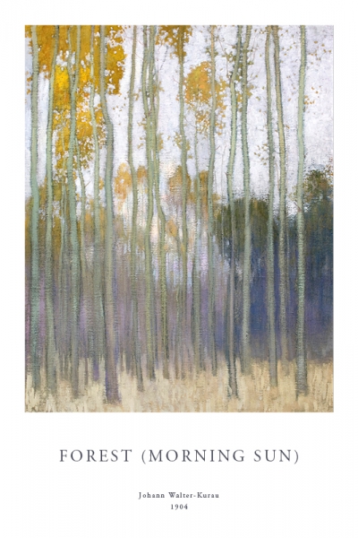 Johann Walter-Kurau - Forest (Morning Sun) Variante 1 | 60x90 cm | Premium-Papier