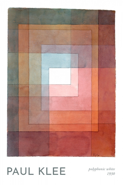 Paul Klee - Polyphon gefasstes Weiss (Polyphonic White) Variante 1 | 40x60 cm | Premium-Papier