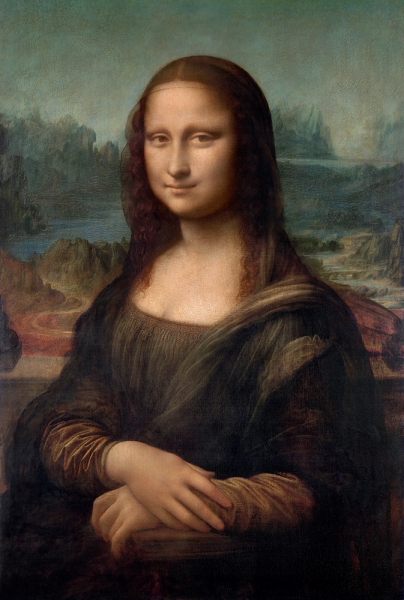 Leonardo da Vinci - Mona Lisa (La Joconde) Variante 1 | 30x45 cm | Premium-Papier