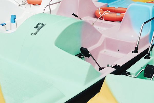 Rainbow Boat Variante 1 | 40x60 cm | Premium-Papier