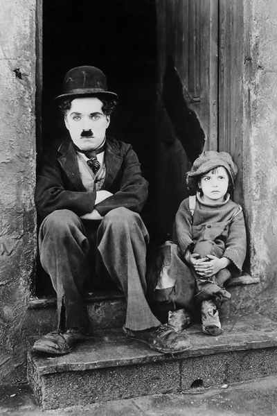 Charlie Chaplin Werbefoto aus dem Film "The Kid" (1921) 