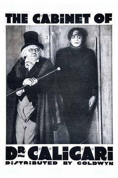 Movie Poster 'The Cabinet of Dr. Caligari', directed by Robert Wiene (1920) Variante 1 | 13x18 cm | Premium-Papier