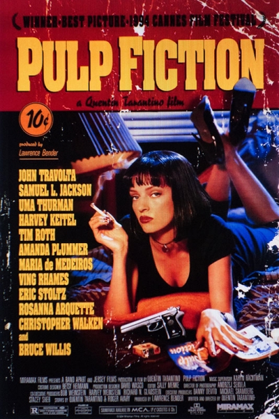 Movie Poster 'Pulp Fiction', directed by Quentin Tarantino (1994) Variante 1 | 30x45 cm | Premium-Papier