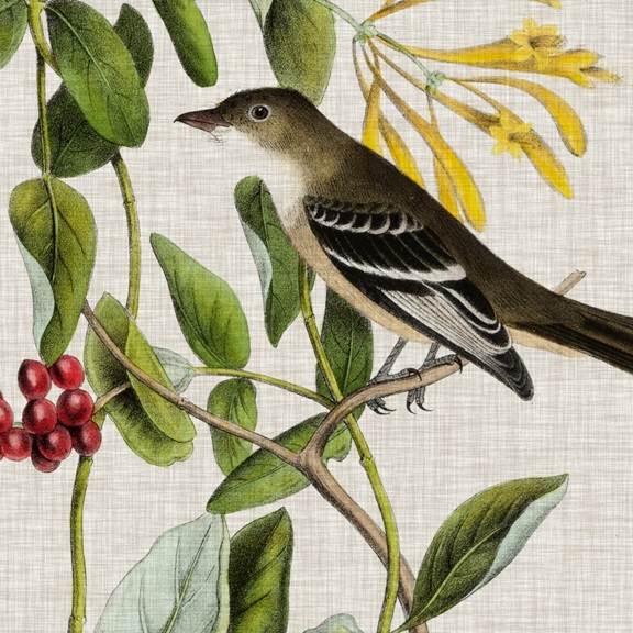 Tapestry with Birds No. 1 Variante 1 | 60x60 cm | Premium-Papier