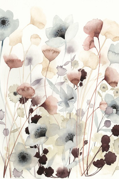 Watercolour Flowers Variante 1 | 30x45 cm | Premium-Papier