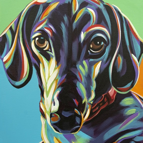 Painted Puppy No. 1 