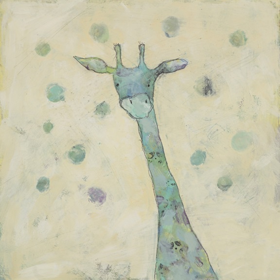 Teal & Beige Giraffe 