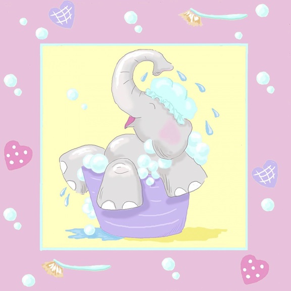 Elephant in the Bath No. 3 