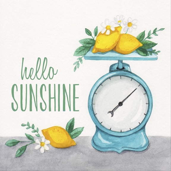 Hello Sunshine Variante 1 | 60x60 cm | Premium-Papier