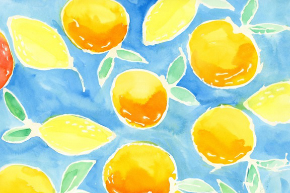 Sunny Citrus Fruits 